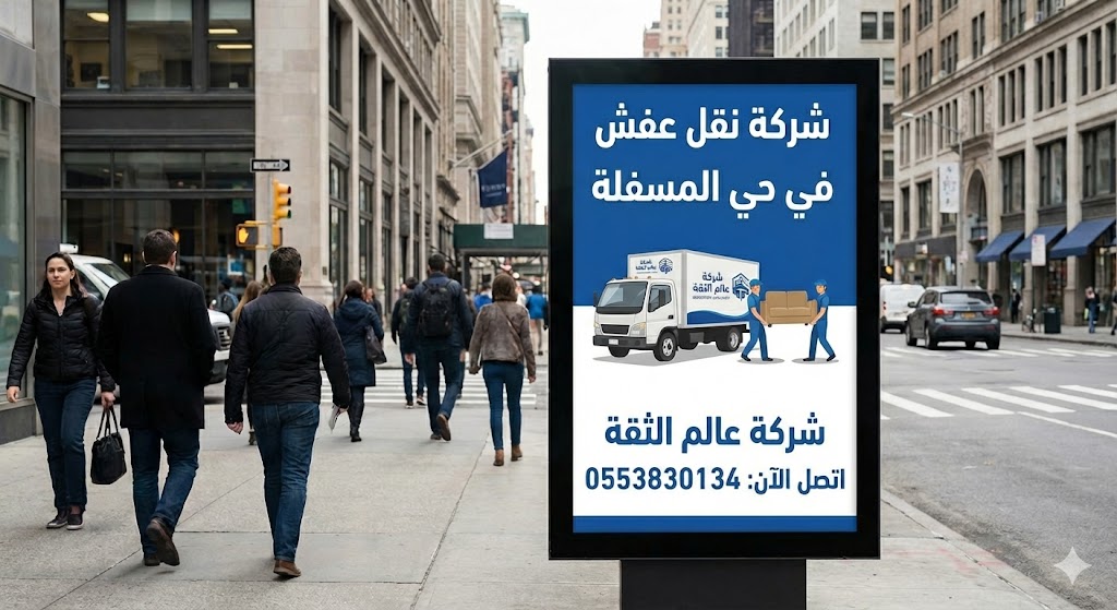 شركة نقل عفش في حي المسفلة | شركة عالم الثقة 0553830134 | دليلك الشامل لعام 2026