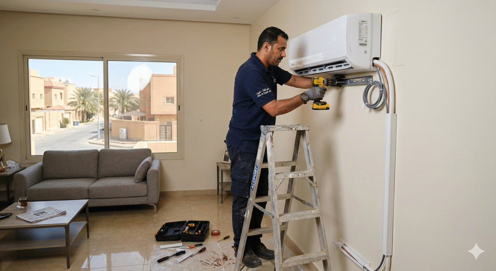 فني تركيب مكيفات سبليت بالرياض 0553830134 | تصليح وتنظيف المكيفات بخصم 30%