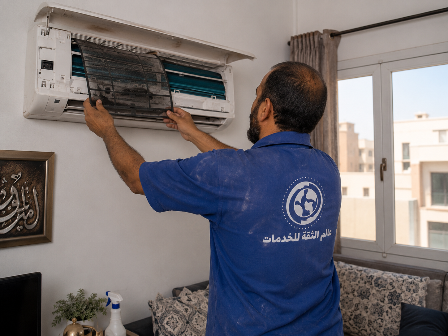 شركة تنظيف مكيفات بالدمام من 40 ريال | خصومات وضمان على الخدمة 0553830134