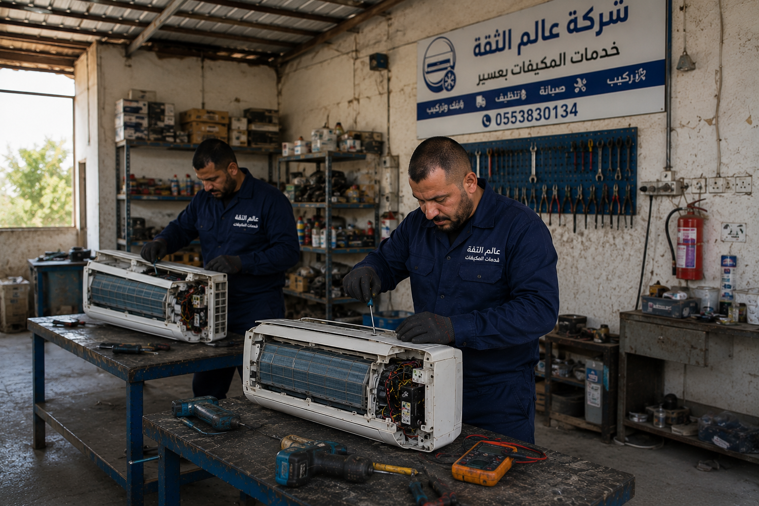 فني تركيب مكيفات سبليت بالخبر | تركيب يبدأ من 159 ريال مع فحص مجاني | 0553830134