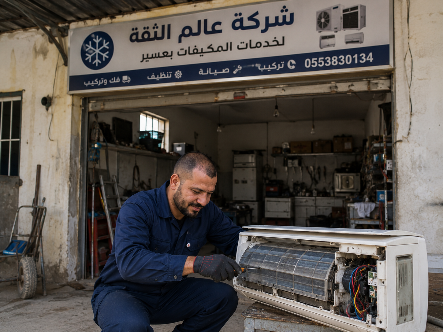 فني تركيب مكيفات سبليت بالقصيم | تركيب احترافي وصيانة شاملة – 0553830134